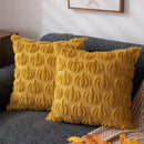 Axyaa Halloween Faux Fur Pillow Covers 18x18 Inch
