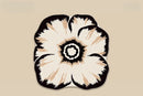 Axyaa Irregular Shape Flower Pattern Rug for Bedroom & Living Room