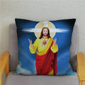 Axyaa Jesus Christ Soft Plush Cushion Cover 45*45 Throw Pillow Case Home Decor