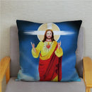 Axyaa Jesus Christ Soft Plush Cushion Cover 45*45 Throw Pillow Case Home Decor