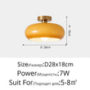 Axyaa Modern Glass Chandelier Lights - Orange White - Dimmable Bedroom Study Hanging Lamp