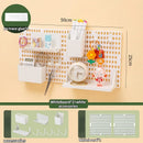 Axyaa Kawaii Dorm Wall Shelf | Study Storage Rack & Organizer - Adhesive Mounted