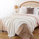 Axyaa Knitted Throw Blanket for Couch - Soft & Thick Decorative Sofa Blanket