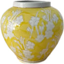 Axyaa Blue & White Porcelain Vase - Chinese Retro Flower Jar - Home Decor Accessory