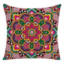 Axyaa Mandala Print Flax Pillowcase 45*45cm - National Wind Home Decor