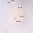 Axyaa LED Adjustable Angle Wall Lamp USB Charging Dimmable Reading Light