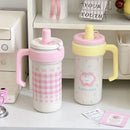 Axyaa Stainless Steel Insulated Water Bottle with Straw Infuser Handle