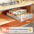 Axyaa Slide Out Pantry Shelves Organizer Shelf Sliding Drawer Storage Rack