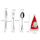 Axyaa Christmas Stainless Steel Tableware Set, Main Meal Cutlery Gift