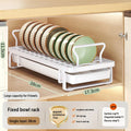 Axyaa Kitchen Pull-out Drainer Storage Rack for Sink Cabinet Tableware Organizing