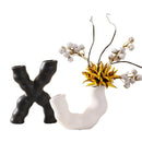 Axyaa Geometric Flower Vase & Twisted Terrarium for Home Decoration