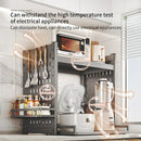 Axyaa Microwave Sliding Shelf with Pull Out Rack for Home Kitchen Organization