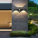 Axyaa Outdoor Aluminum Cube Wall Lamp for Garden Porch, Waterproof IP65