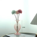 Axyaa Glass Vase Art Decor for Home Living Room Flower Arrangement