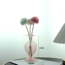 Axyaa Glass Vase Art Decor for Home Living Room Flower Arrangement