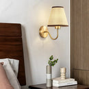 Axyaa LED Retro Fabric Wall Lamp for Bedroom and Living Room Décor