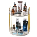 Axyaa Rotating Makeup Organizer Shelf - 360 Spinning Cosmetic Storage Vanity Holder