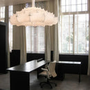 Axyaa Silk Pendant Lamp: Modern Art Lighting Fixture for Bedroom, Living Room & Tea Room