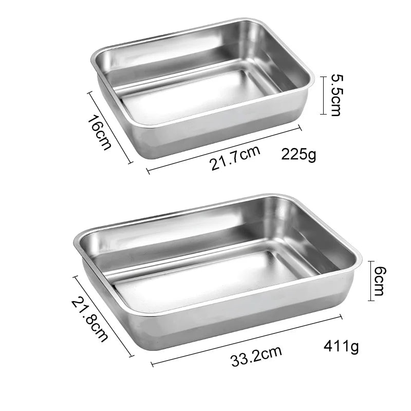 Stainless Steel Barbecue Tray Organizer by Axyaa