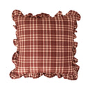 Axyaa Fringed Coffee Black Yellow Green Cotton Cushion Cover 45x45cm Home Decor
