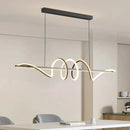 Axyaa Modern LED Dining Chandelier Pendant Lights for Home Interior Decor