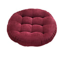 Axyaa Round Tufted Corduroy Floor Cushion for Meditation and Sitting