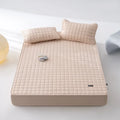 Axyaa Waterproof Throw Mattress Cover with 3D Air Fabric & Soybean Fiber Filling