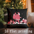 Axyaa Christmas Pillowcases with Festive Designs for Sofa Bedroom Car