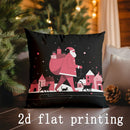 Axyaa Christmas Pillowcases with Festive Designs for Sofa Bedroom Car
