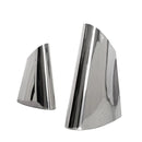 Axyaa Silver Trapezoidal Metal Vase for Home Decoration