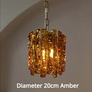 Axyaa Modern Ice Bar & Column Glass Chandelier Set for Home Décor