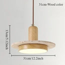 Axyaa Natural Stone LED Pendant Light for Dining Living Room & Cafe