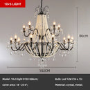 Axyaa Crystal LED Chandelier Pendant Lights for Home Decor