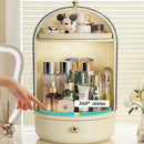 Axyaa 360° Rotating Makeup Organizer Large Capacity Cosmetics Storage Vanity Shelf