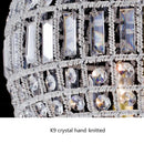 Axyaa Modern Crystal Chandelier for Living Room Bedroom Kitchen Indoor Lighting