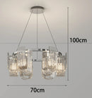Axyaa Modern Stair Chandelier, Living Room Pendant Lamp, Interior Lighting