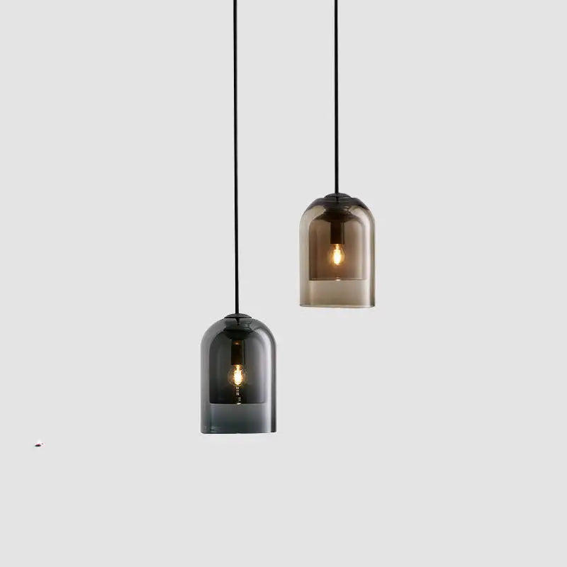 Nordic Glass Chandelier LED Pendant Light for Bedroom and Dining Area by Axyaa