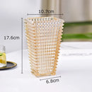 Axyaa Crystal Glass Vase for Flowers Desk Decoration