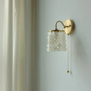 Axyaa Vintage Brass LED Crystal Wall Lights for Living Room and Bedroom