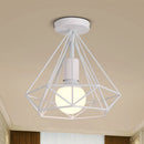 Axyaa Vintage Industrial Ceiling Light Retro Loft Plafonniers Indoor Lamp Shade