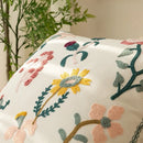 Axyaa Floral Geometric Embroidery Cushion Cover for Stylish Living Room Decor
