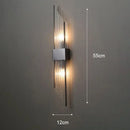 Axyaa Modern Gold LED Wall Lamp for Luxury Home Lighting