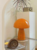 Axyaa Tri-Colour LED Mushroom Light: Modern USB Corded Ambience for Camping, Dining & Bedside