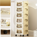 Axyaa Multi-Layer Rolling Storage Cart with Drawers, Mobile Organizer for Home and Office
