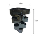 Axyaa Geometric Metal Vase for Creative Flower Arrangements