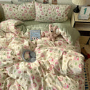 Axyaa Soft Skin-friendly Bedding Set with Duvet Cover, Bedsheet, Pillowcases
