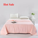 Axyaa Solid Color 5D Embossed Knitted Summer Quilt - Washed Cotton Cool Quilt
