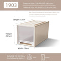 Axyaa Closet Organizer Storage Bins with Lid: Desktop Box for Clothes, Socks, Underwear