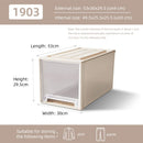 Axyaa Closet Organizer Storage Bins with Lid: Desktop Box for Clothes, Socks, Underwear