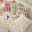 Axyaa Rabbit Hair Pillowcase: Prismatic Decor Sofa Throw Cushion Cover